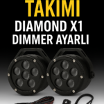 Diamond X1 Dimmer 160 Watt Profesyonel Motosiklet Sis Far Takımı