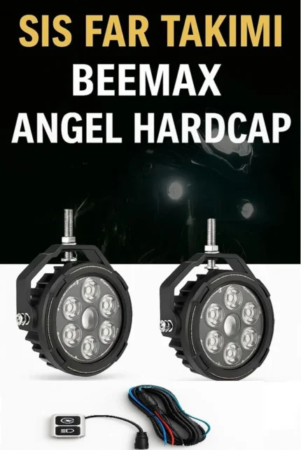 Beemax Angel HardCap 140 Watt Profesyonel Motosiklet Led Sis Far Takımı