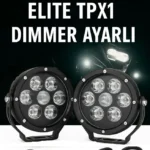 Elite TPX1 Dimmer Ayarlı CNC 140 Watt Motorsiklet Led Sis farı Takım