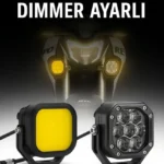 Elite TPX2 Dimmer Ayarlı CNC 140 Watt Motorsiklet Led Sis Farı Takım