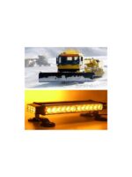 C9 4 Yönlü Turuncu 70 Cm Acil Durum Ikaz Lambası 28 Farklı Modlu Vantuzlu Tepe Lambası 4 Way 54 Led - Görsel 3