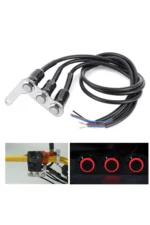 C9 3 lü Universal Motosiklet Işıklı Açma Kapama Düğmesi Gidon Bağlantılı Akıllı Aç Kapa Tuşu