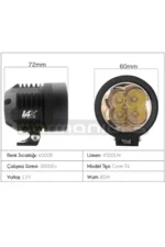 Ultra Power Usa Cree 4 Led Unıversal Sis Farı 24w 2'li - Görsel 2