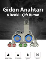 Universal Motosiklet Açma Kapama Düğmesi Çift Tuşlu Işıklı Gidon Bağlantılı Aç Kapa Tuşu