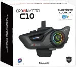 CROWN MICRO C10 Motosiklet Kask Bluetooth interkom Seti - Görsel 3