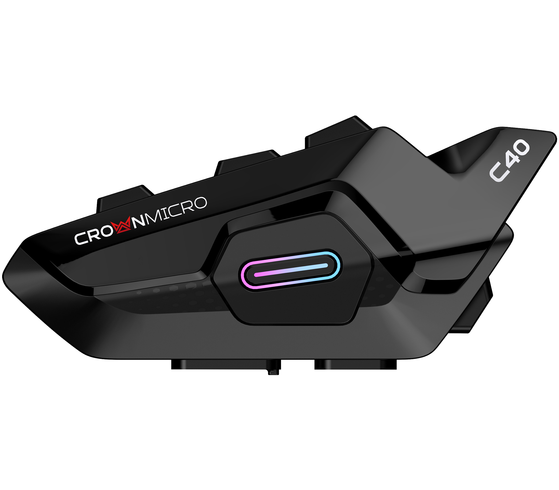 cw40 CROWN MICRO C40 Motosiklet Kask Bluetooth interkom Seti - Görsel 1
