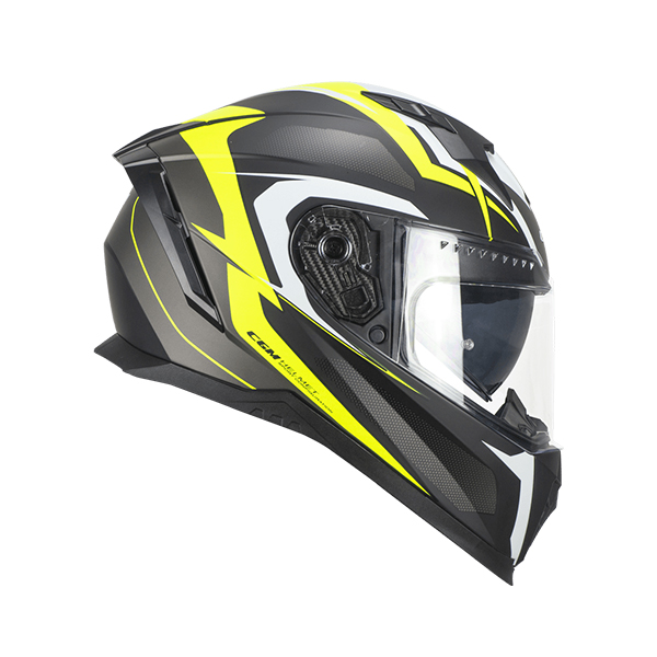 1c807d94-d4e2-4a55-8095-c349eb60c6a5 CGM 311G BLAST SPORT KAPALI KASK Mat Siyah-Sarı L Beden - Görsel 1