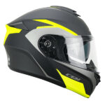 CGM 568G BER DRESDA ÇENE AÇILIR KASK SARI-GRİ XL Beden