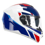 CGM 568S BER SPORT ÇENE AÇILIR KASK MAVİ-BEYAZ L Beden