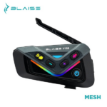 BLAISE V15S Bluetooth+MESH Motosiklet Intercom Siyah